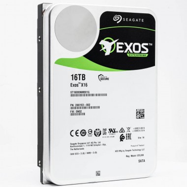 Жесткий диск Seagate Exos X16 SAS 16Tb, 12Gb/s, 7200rpm, 256MB (ST16000NM002G)